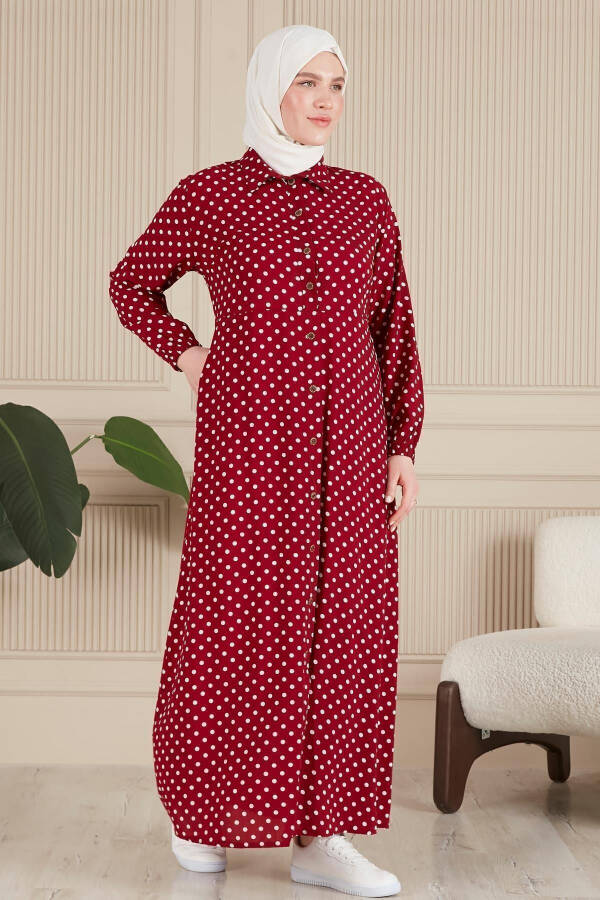 Women's Plus Size Polka Dot Dress - 14