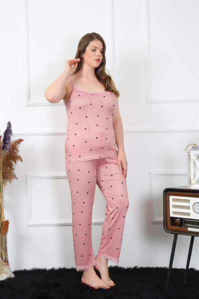 Women's Plus Size Salmon Slip Pajama Set 202196 - 2