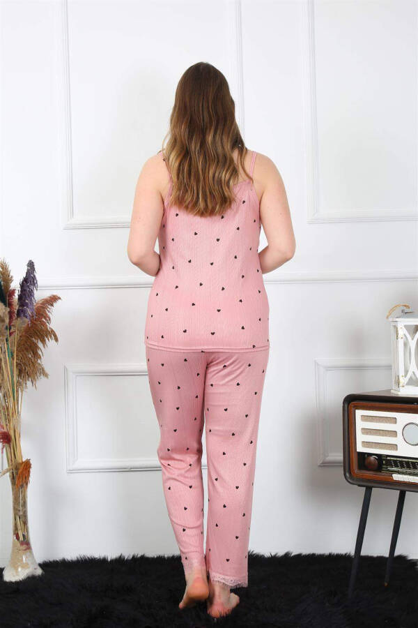 Women's Plus Size Salmon Slip Pajama Set 202196 - 5