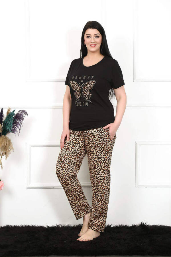 Women's Plus Size Short Sleeve Pajama Set 202203 - 6