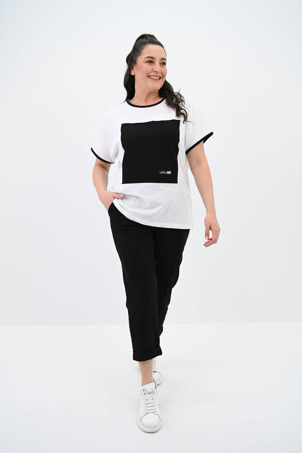 Women's Plus Size Short Sleeve Tracksuit 8091-24 - 1