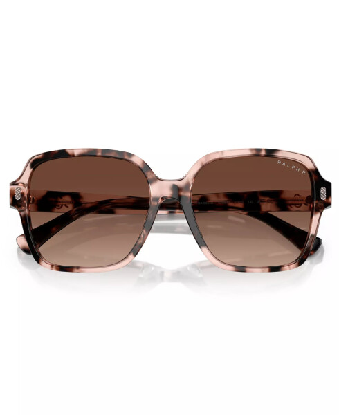 Women's Polarized Sunglasses, Gradient Polar RA5304U Shiny Pink Havana - 6