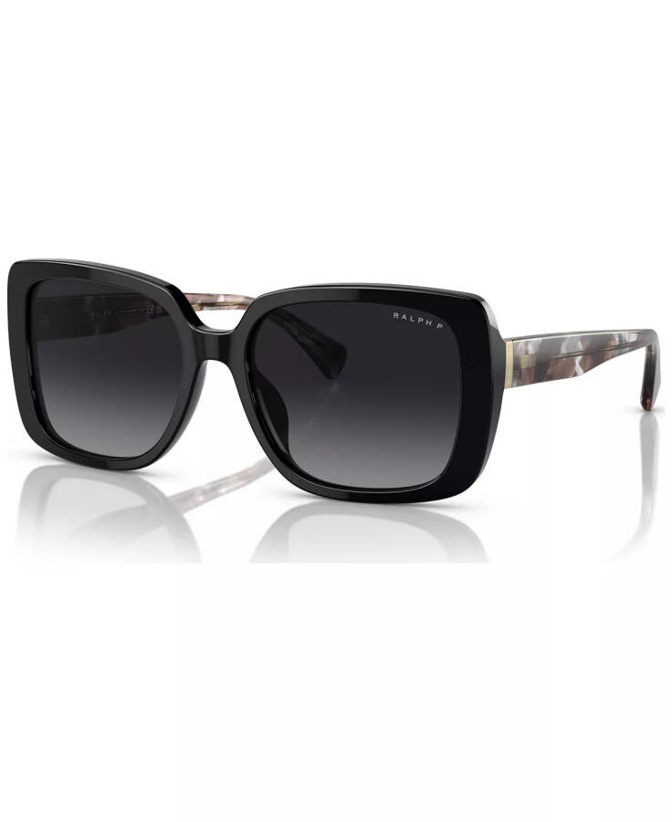 Women's Polarized Sunglasses, RA5298U Shiny Black - 1