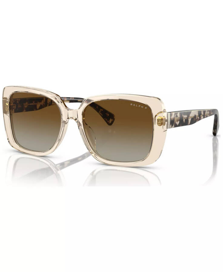 Women's Polarized Sunglasses, RA5298U Transparent Light Brown - 1