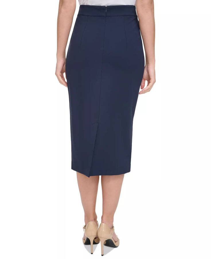 Women's Ponte Pencil Midi Skirt Midnight - 2