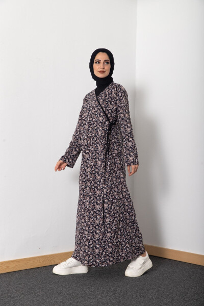 Women's Prayer Dress with Shawl Pattern Tied Sideways - 1