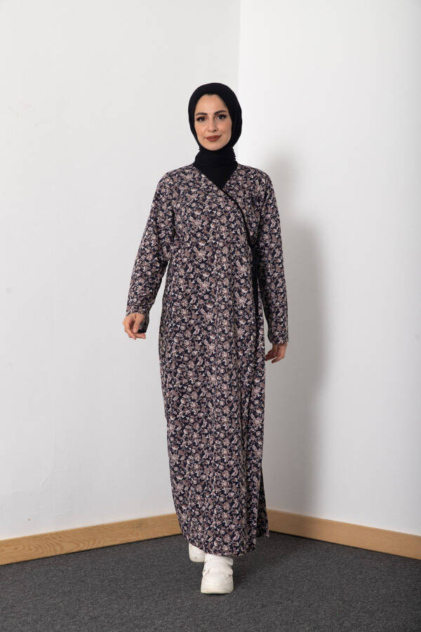 Women's Prayer Dress with Shawl Pattern Tied Sideways - 3