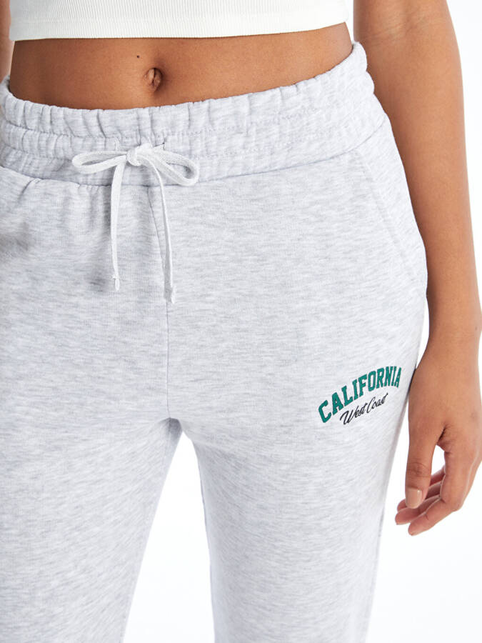 Women's Printed Jogger Sweatpants with Elastic Waistband - 3