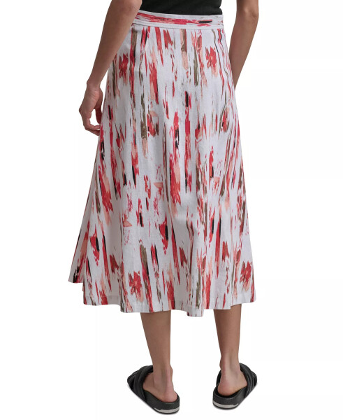 Women's Printed Midi Skirt Brkn Brsh - 2