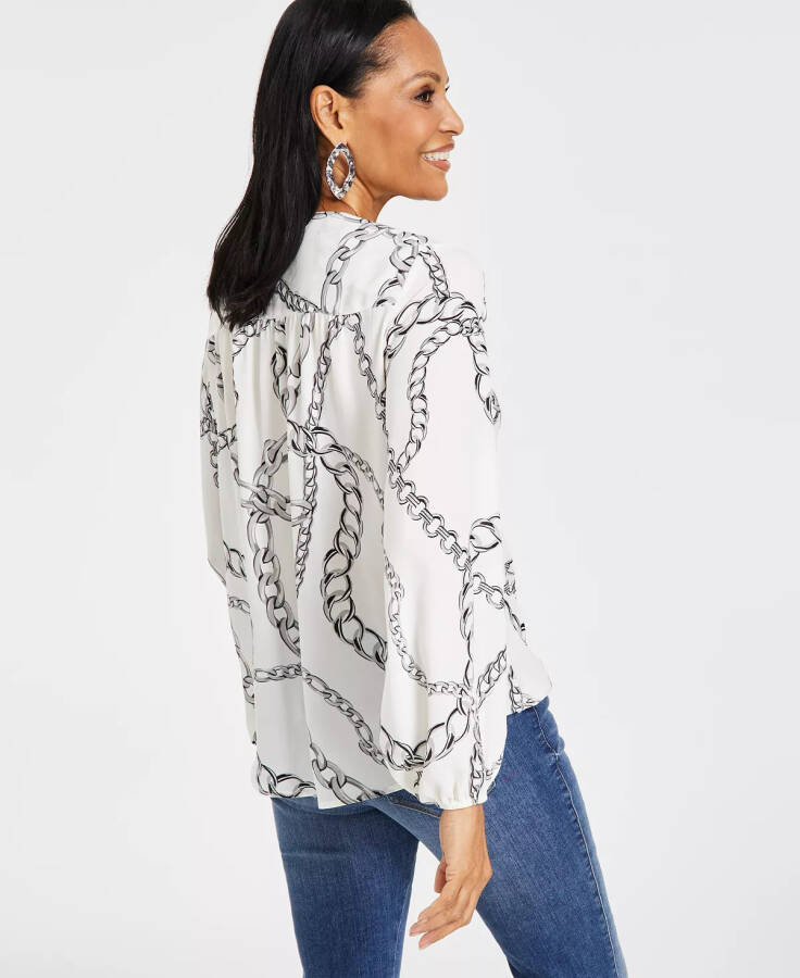 Women's Printed Surplice Top, Created for Modazone Chloe Chain - 6