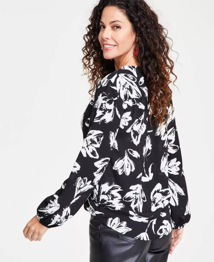 Women's Printed Surplice Top, Created for Modazone Hayden Garden - 5