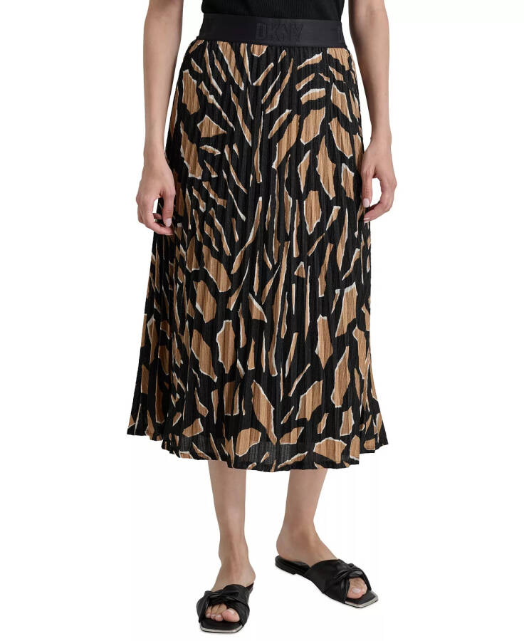 Women's Pull-On Printed Midi Skirt Abs Geo Tr - 1