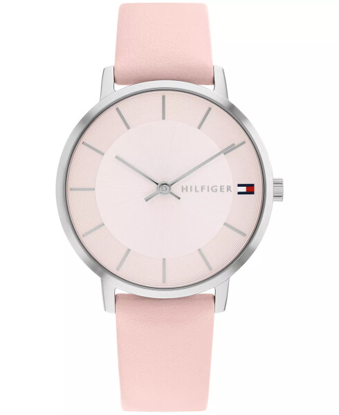 Women's Quartz Blush Leather Watch 34mm Pink - 1