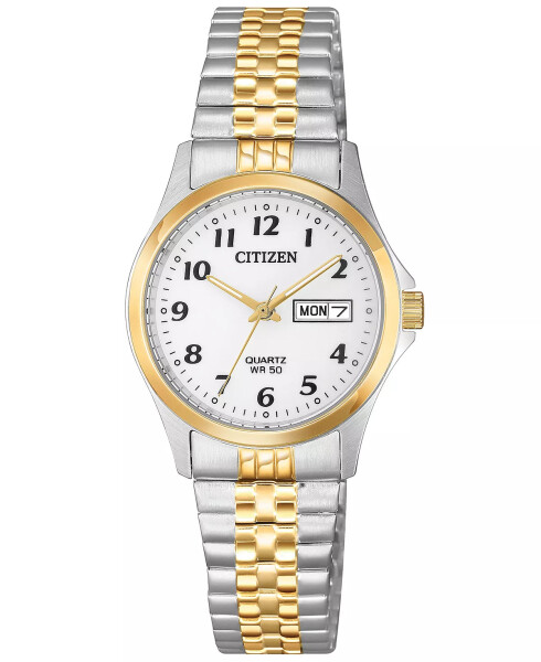 Women's Quartz Two-Tone Stainless Steel Bracelet Watch 26mm Two-tone - 1