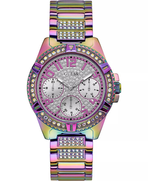 Women's Rainbow Stainless Steel Bracelet Watch 40mm Purple - 1