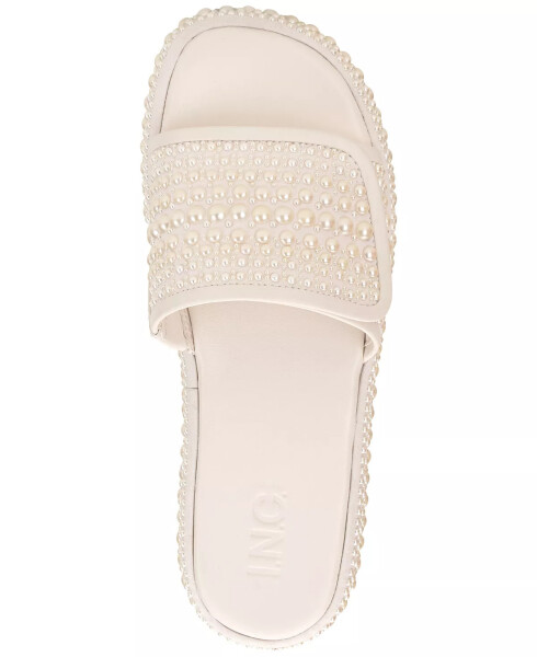 Women's Rayley Slip-On Embellished Pool Slide Sandals, Created for Modazone Pearl - 4