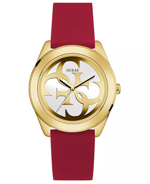 Women's Red Silicone Strap Watch 40mm Red - 1