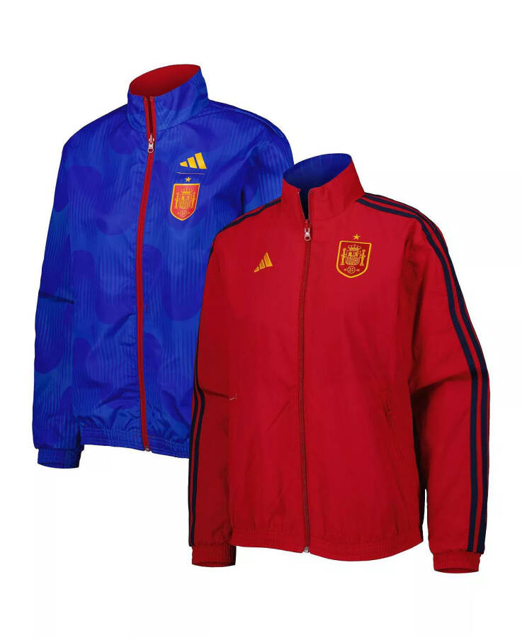 Women's Red Spain National Team Anthem AEROREADY Reversible Full-Zip Jacket Red - 1