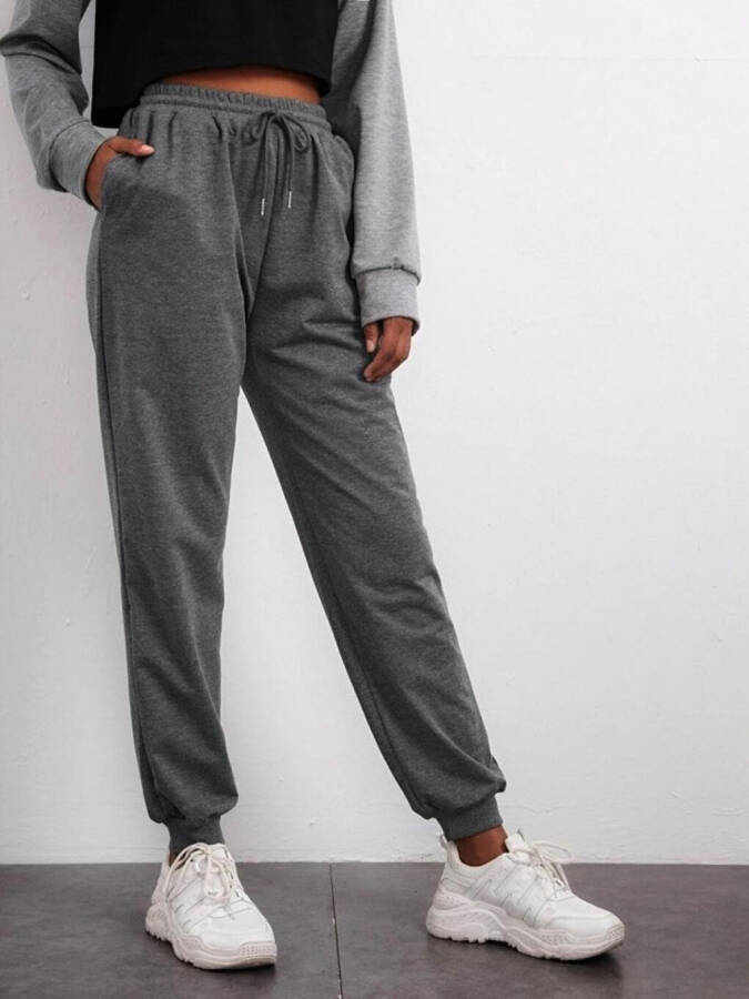 Women's Regular Fit Tracksuit Bottoms SPR24EAK81 - 2