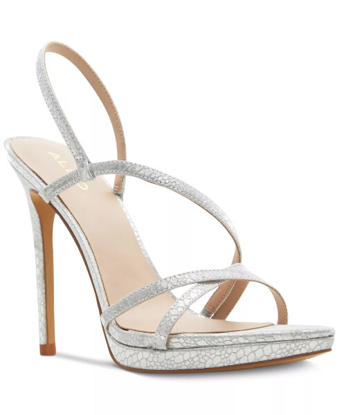 Women's Resurge Strappy Dress Sandals Silver Metallic - 1