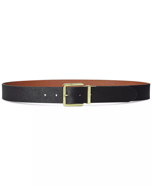 Women's Reversible Leather Belt Black/Lauren Tan - 1