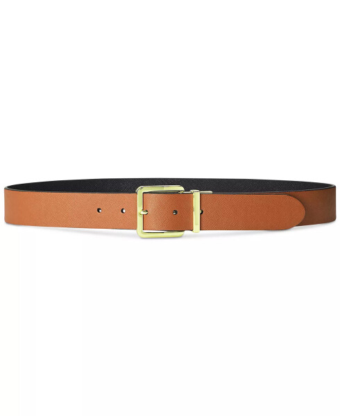 Women's Reversible Leather Belt Black/Lauren Tan - 3