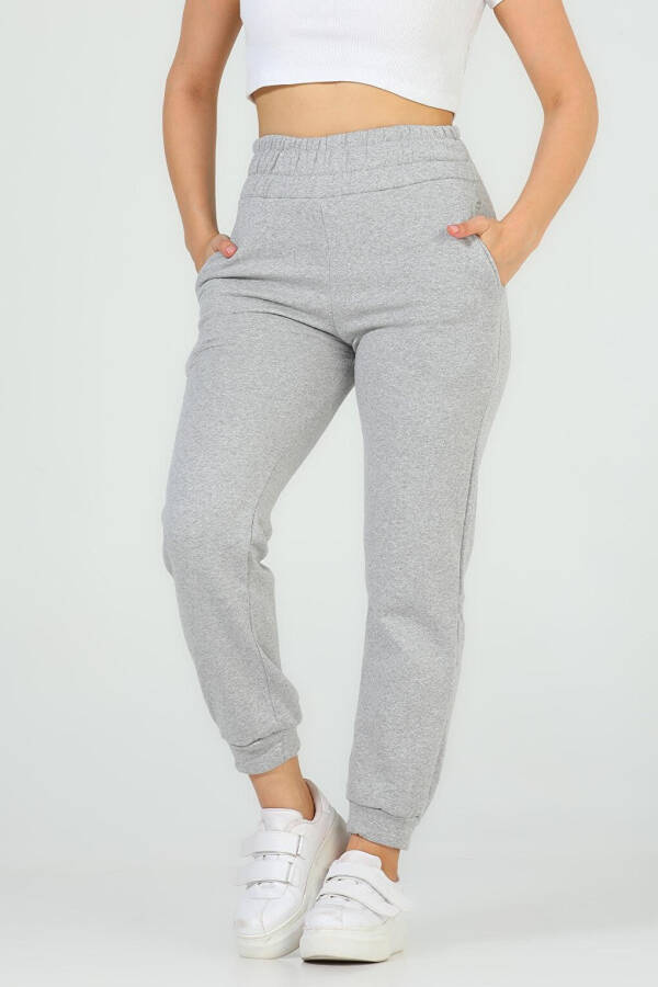 Women's Ribbed Fleece Sweatpants - 1