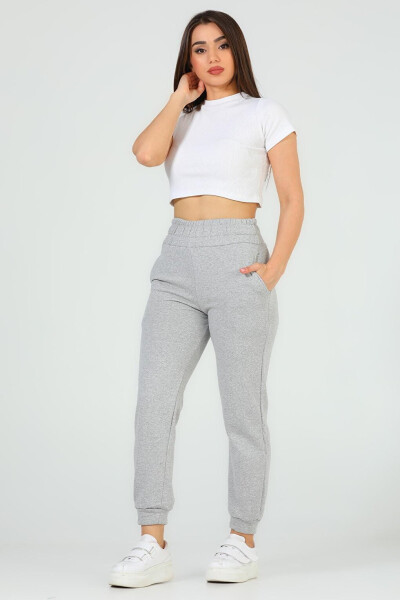 Women's Ribbed Fleece Sweatpants - 3