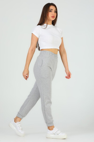 Women's Ribbed Fleece Sweatpants - 4