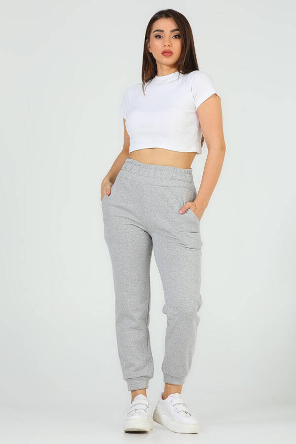 Women's Ribbed Fleece Sweatpants - 5