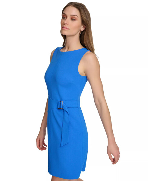 Women's Scoop-Neck Sleeveless Side-Buckle A-Line Dress Submerge - 3