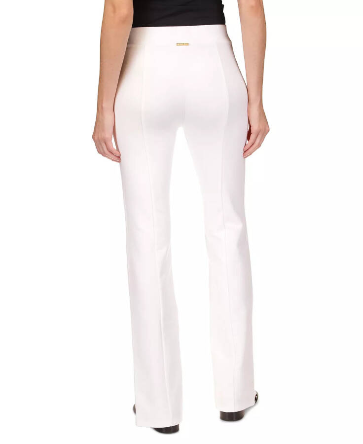 Women's Seamed Split-Hem Leggings White - 2