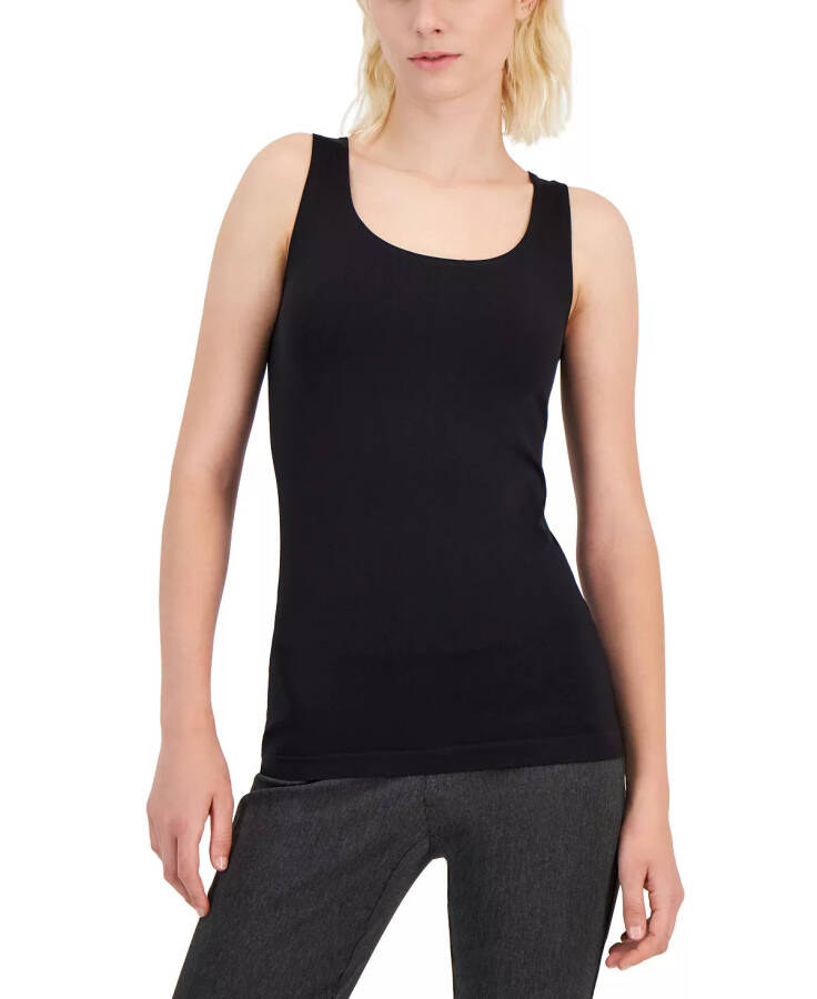 Women's Seamless Layering Tank Top, Created for Modazone Deep Black - 1