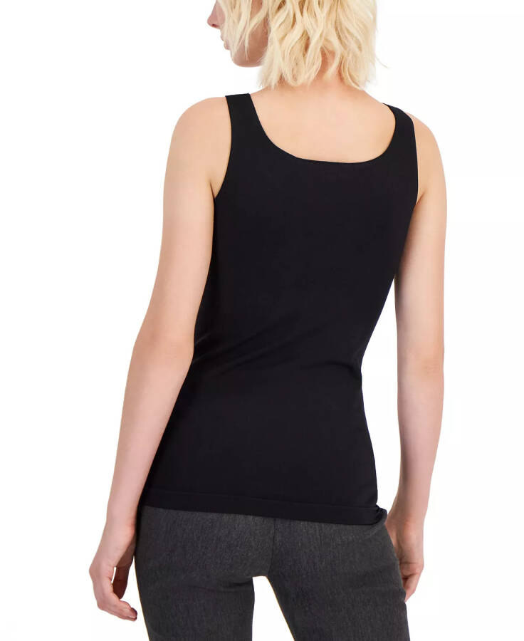 Women's Seamless Layering Tank Top, Created for Modazone Deep Black - 2