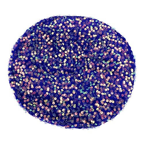 Women's Sequins Beret Hat Sparkly Mermaid Cap for Ladies Dancing Party Fancy Dress Beret Hats for Women Girls - 3