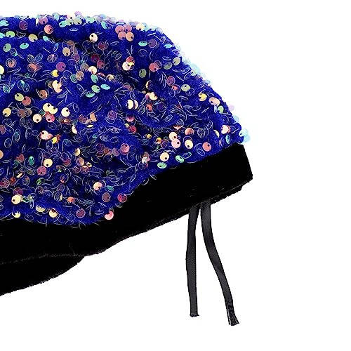 Women's Sequins Beret Hat Sparkly Mermaid Cap for Ladies Dancing Party Fancy Dress Beret Hats for Women Girls - 4