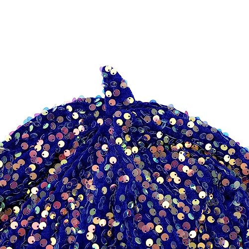 Women's Sequins Beret Hat Sparkly Mermaid Cap for Ladies Dancing Party Fancy Dress Beret Hats for Women Girls - 6