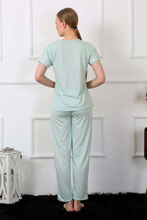 Women's Short Sleeve Pajamas Suit 4140 - 4