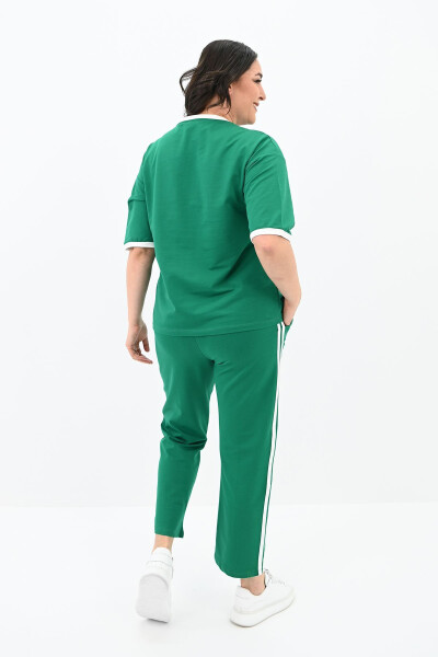 Women's Short Sleeve Plus Size Tracksuit 3807-23 - 3