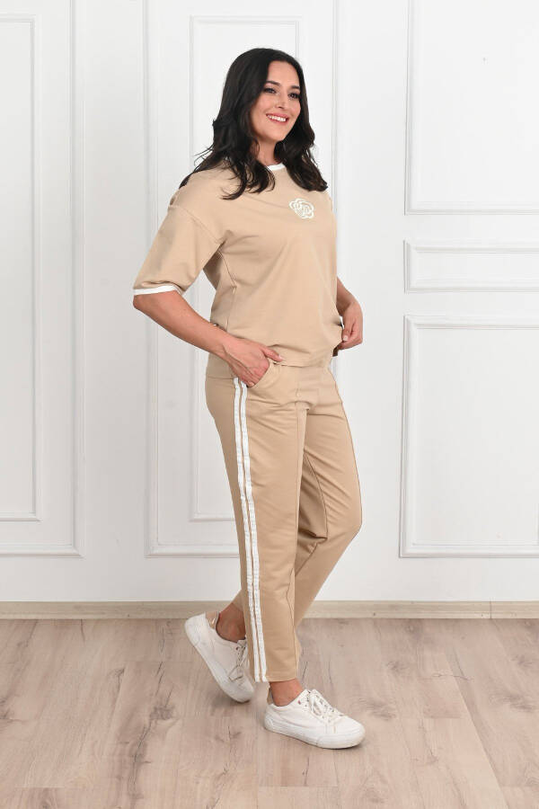 Women's Short Sleeve Plus Size Tracksuit 3807-23 - 10