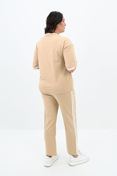 Women's Short Sleeve Plus Size Tracksuit 3807-23 - 4