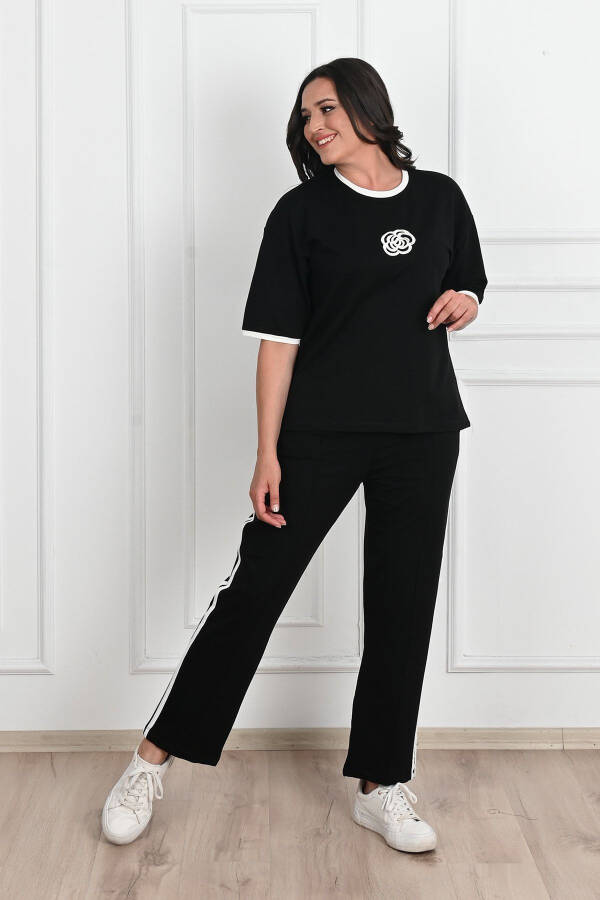 Women's Short Sleeve Plus Size Tracksuit 3807-23 - 9