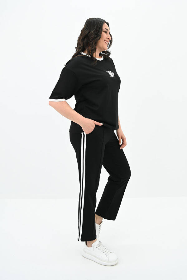 Women's Short Sleeve Plus Size Tracksuit 3807-23 - 2