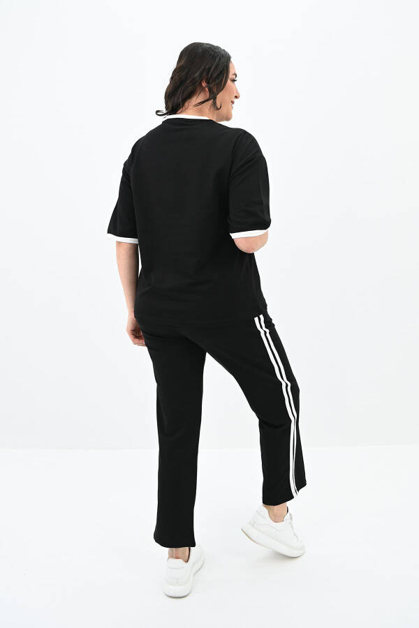 Women's Short Sleeve Plus Size Tracksuit 3807-23 - 3