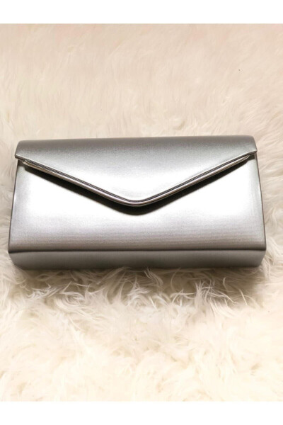 Women's Silver Portfolio Bag - 2