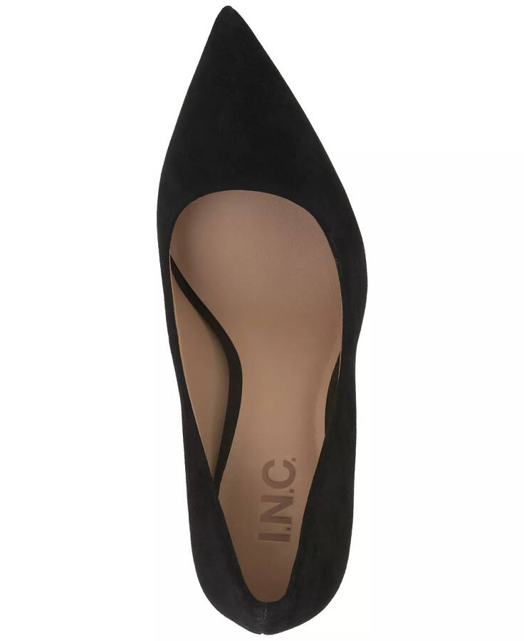 Women's Slania Pointed-Toe Dress Pumps, Created for Macy's Black Suede - 4