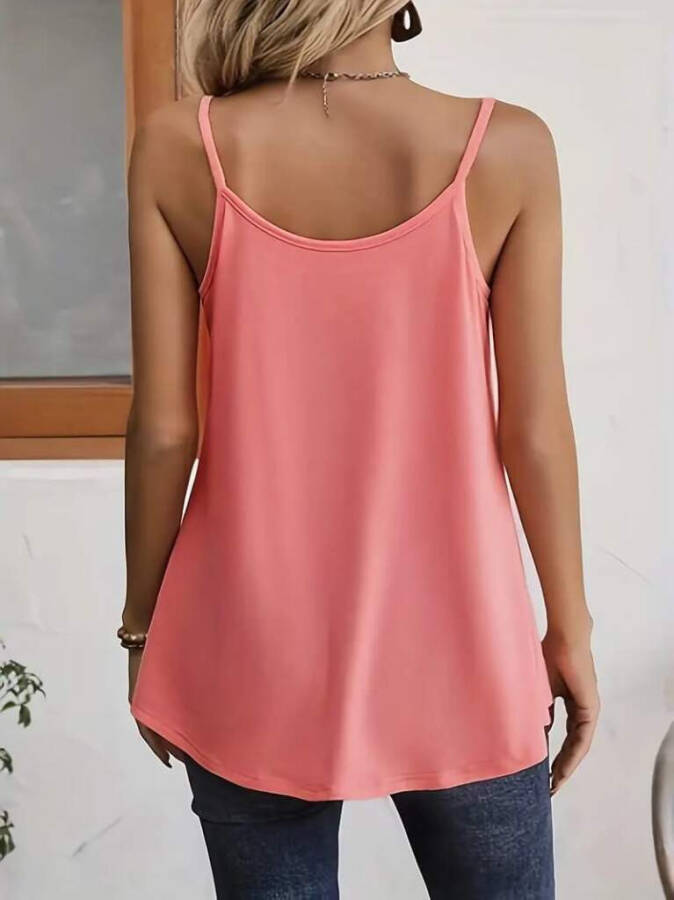 Women's sleeveless blouse with pleat detail, made of viscose. - 2