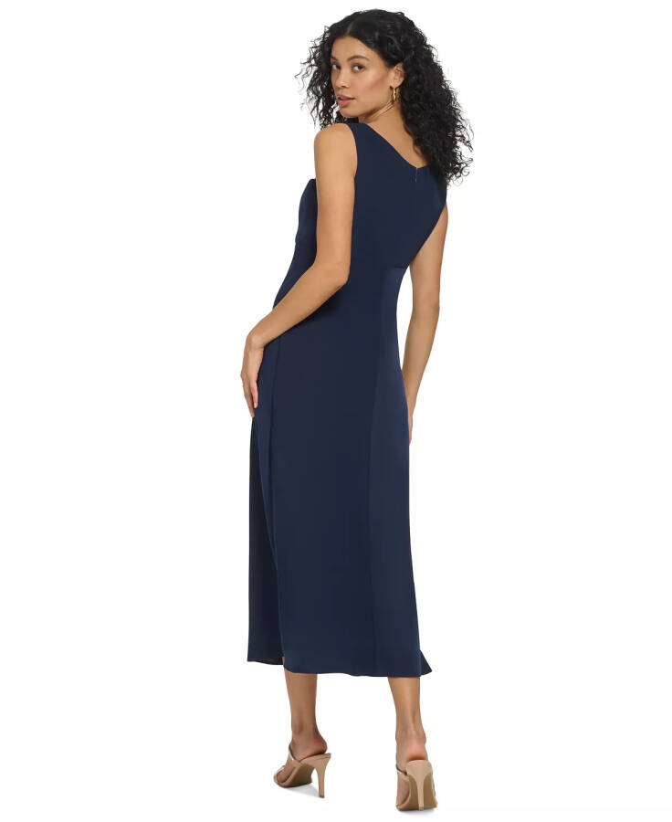 Women's Sleeveless Cowl-Neck Midi Dress Navy - 2