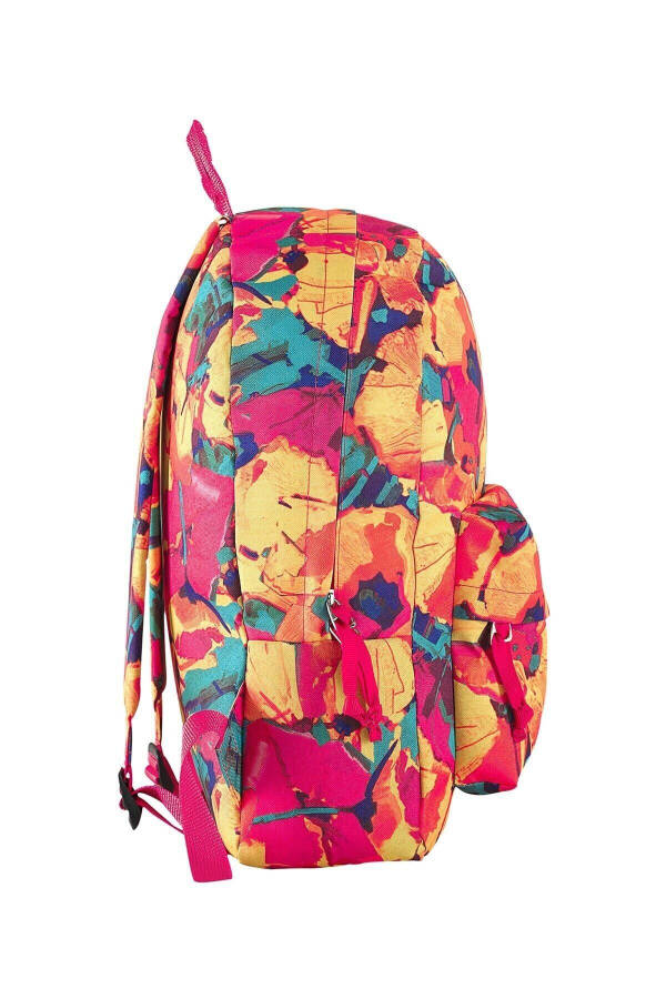 Women's Sports Backpack - Yellow Scarlett - Floral Colors - 9