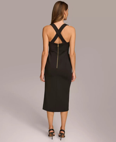 Women's Square-Neck Sheath Dress Black - 8